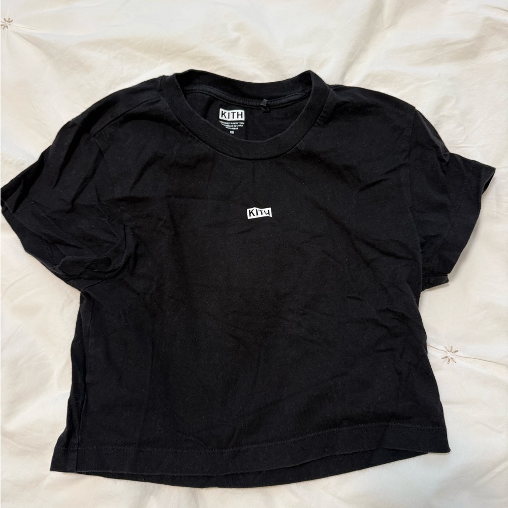 Kith Cropped black t shirt